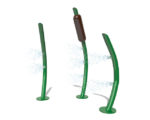 Cat tail themed water sprayers for aqua play