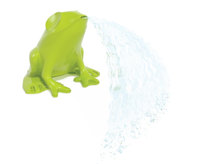 SplashPack Frog, Frog Aquatic Play Feature