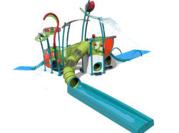 HydraHub2 3D render multi-activity water play structure