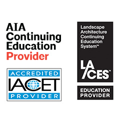 Authorized Provider Logos for AIA, IACET and LACES