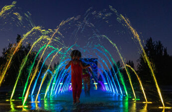 Ann Morrison Park LED Ground Sprays