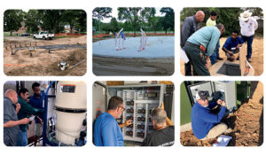 Collage of images showing our consultation services at Aquatix
