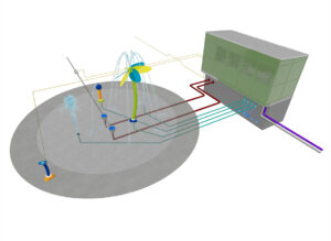 MecH2o Recirculation System for splash pads by Aquatix