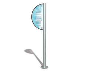 Rendering of user sign for Hydrologix water delivery system
