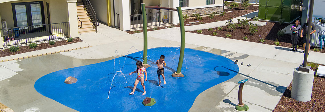 Centennial Gardens splash pad hero