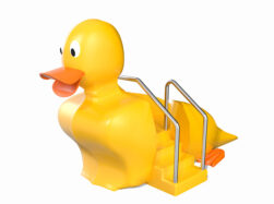 render of 3D duck slide