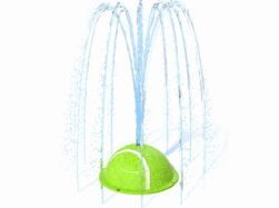 render of spraying sport sphere tennis ball water feature