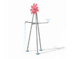 render of water windmill