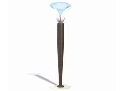 Render of Bat and Ball Shower feature