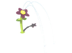 FloraSwirl flower-shaped water spray feature