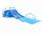 Render of Nautilus2 spray park slide from Aquatix