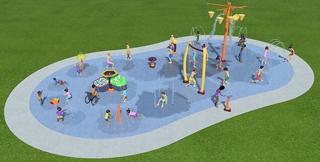 Memorial Park 3D render