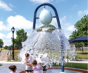 Overhead drenching splash bucket from Aquatix