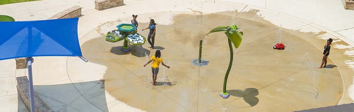 JL King Senior Memorial Park Splash Pad rendering