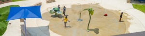 JL King Senior Memorial Park Splash Pad rendering