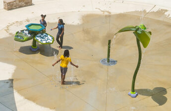 JL King Senior Memorial Park Splash Pad rendering