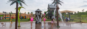Knox Farm Park splash pad in Edmond, OK