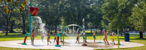 Mineral Springs Park splash pad in Mississippi