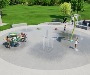 AquaSmart Package C rendering showing children playing