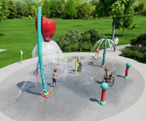 Overhead view of AquaSmart Package I rendering