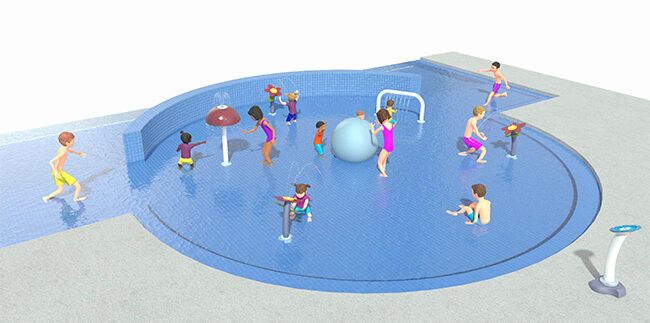 3D rendering of Coyote Meadows pool