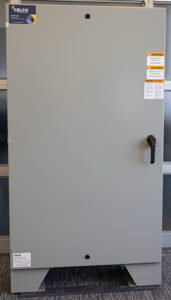 Control panel cabinet for a splash pad with LED capabilities